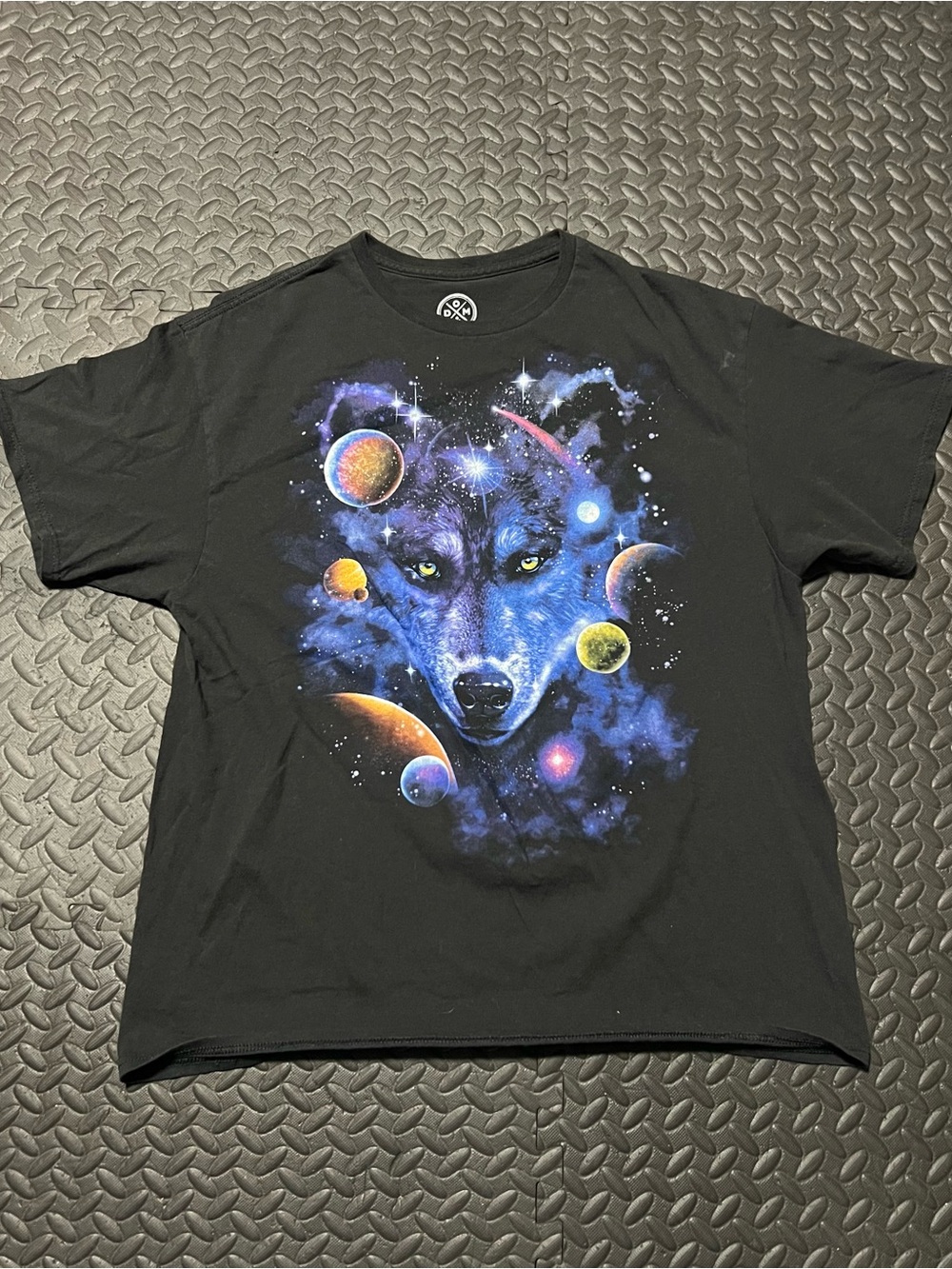 Black Wolf Galaxy Graphic Tee